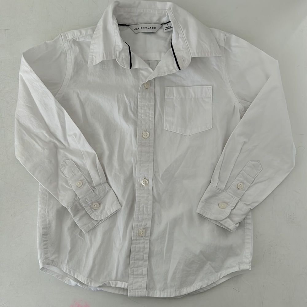 Janie and Jack THE POPLIN SHIRT Size 3